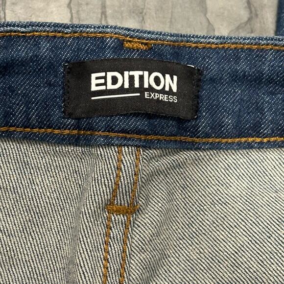 Express Edition x Simon Spurr NWT True Straight Super High Rise Jeans - size 12 - Picture 7 of 11